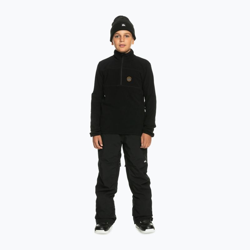 Pantaloni da snowboard Quiksilver Estate Youth da bambino nero vero 7