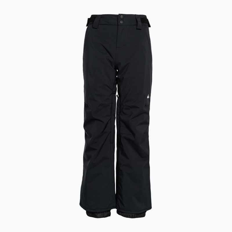 Pantaloni da snowboard Quiksilver Estate Youth da bambino nero vero 8