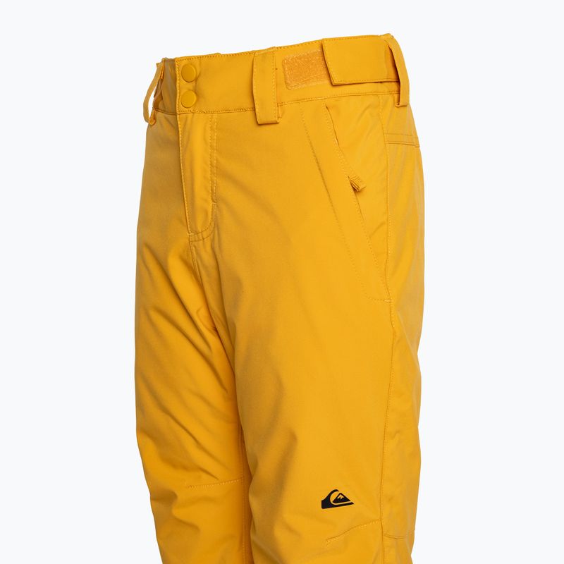 Quiksilver Estate Pantaloni da snowboard per bambini Gioventù giallo minerale 7