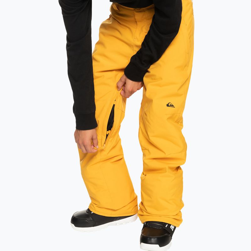 Quiksilver Estate Pantaloni da snowboard per bambini Gioventù giallo minerale 4