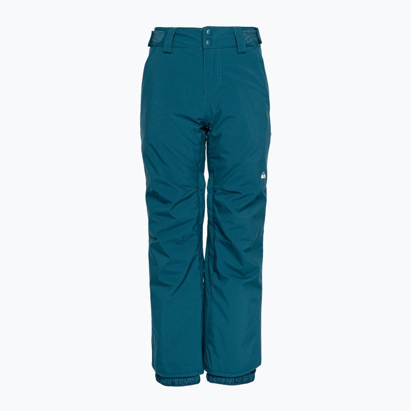 Pantaloni da snowboard Quiksilver Estate Youth blu maiolica da bambino 7