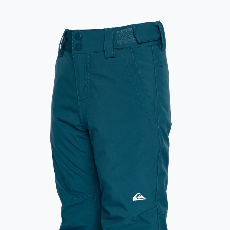 Pantaloni da snowboard Quiksilver Estate Youth blu maiolica da bambino 9