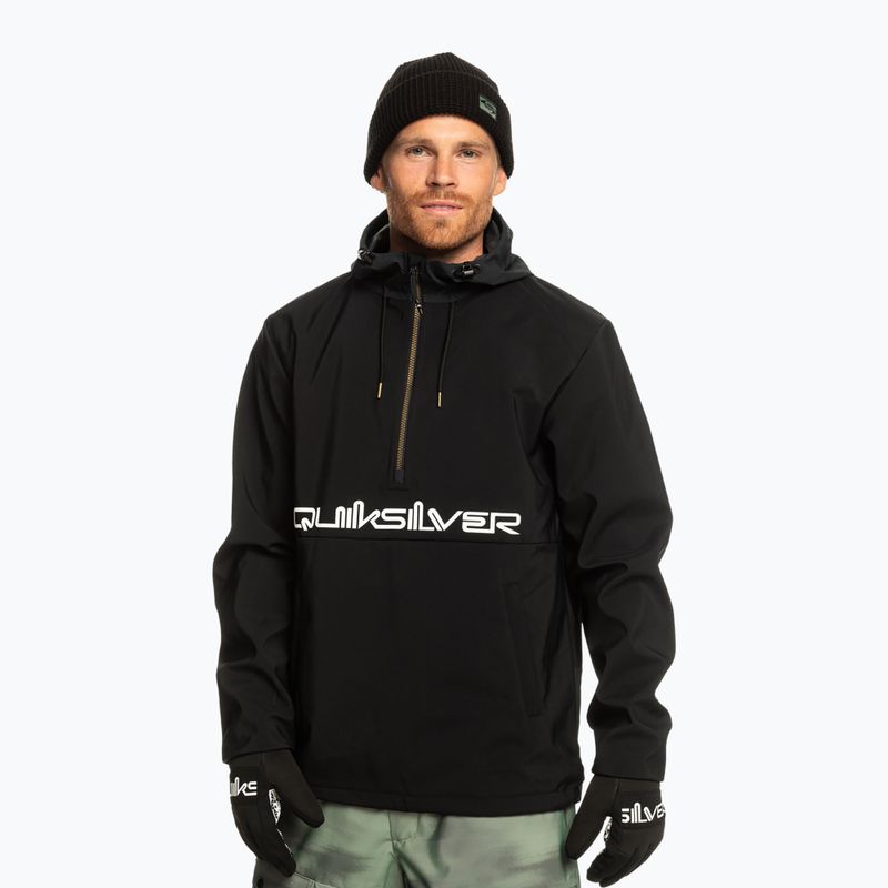 Giacca da snowboard Quiksilver Live For The Ride da uomo nero vero 2
