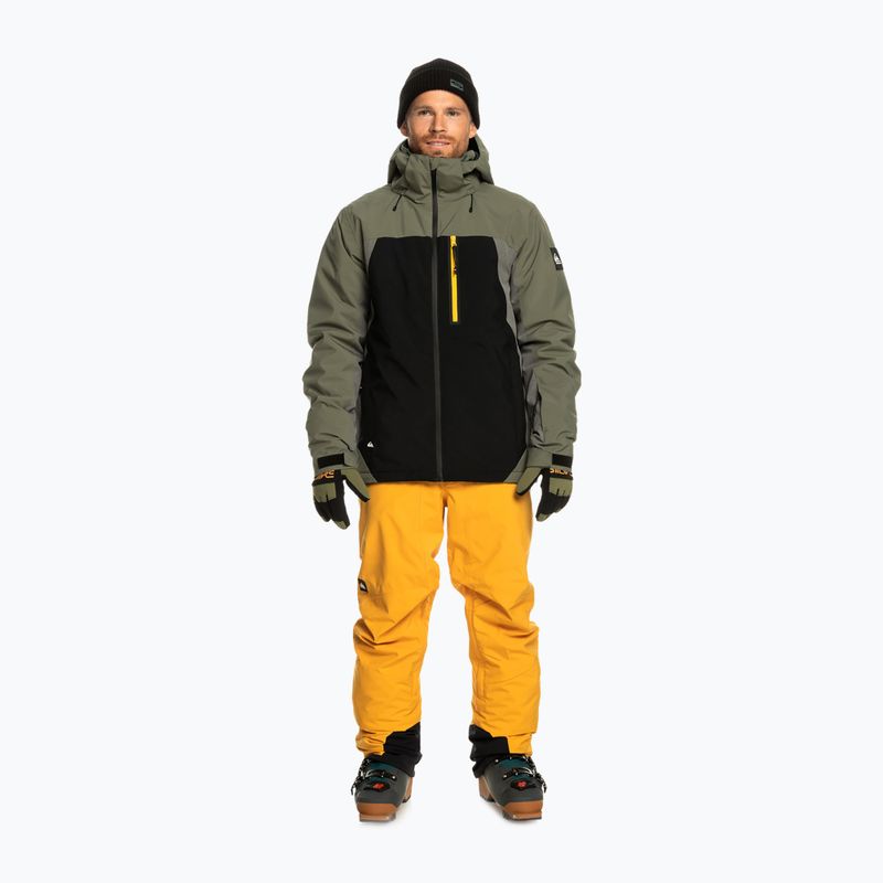 Giacca da snowboard Quiksilver Mission Plus uomo nero vero 10