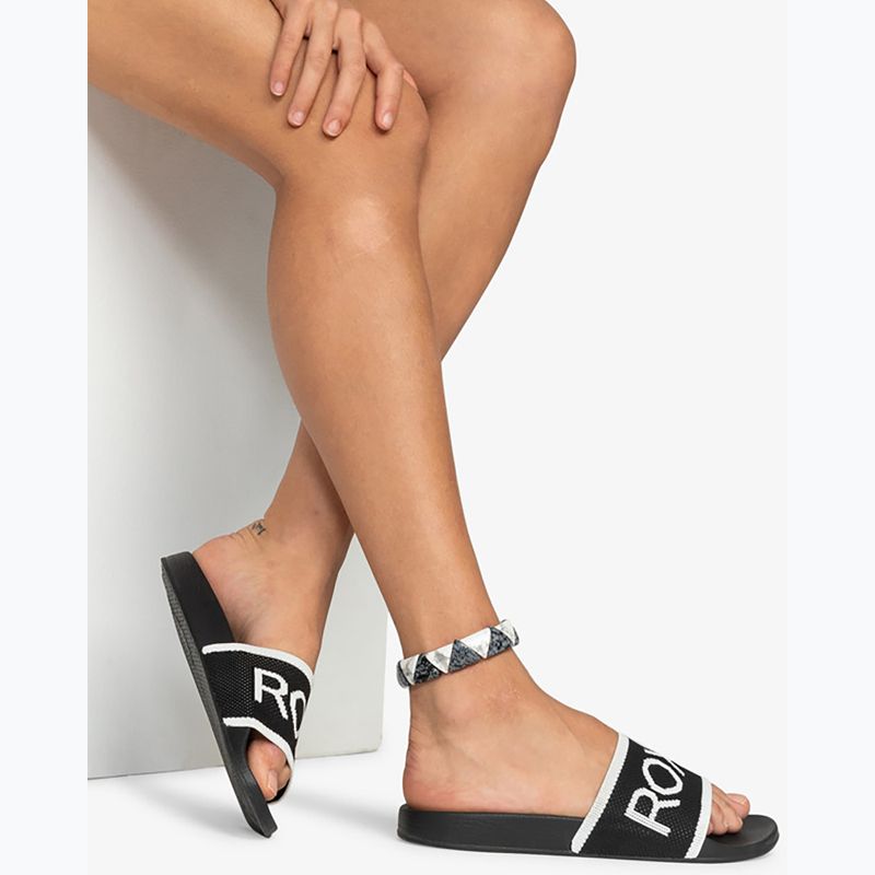 Infradito donna ROXY Slippy Knit nero 5