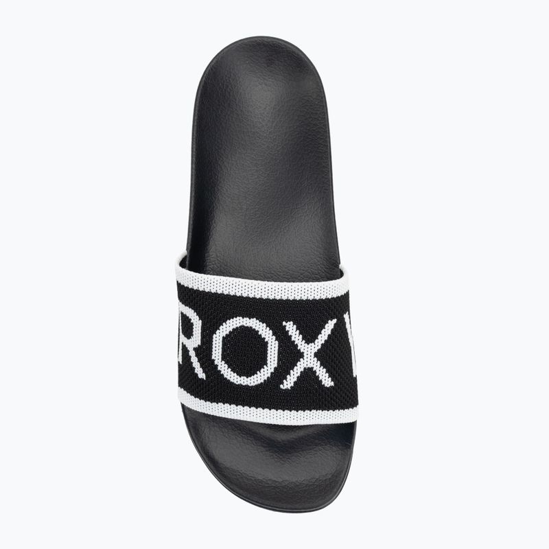 Infradito donna ROXY Slippy Knit nero 5