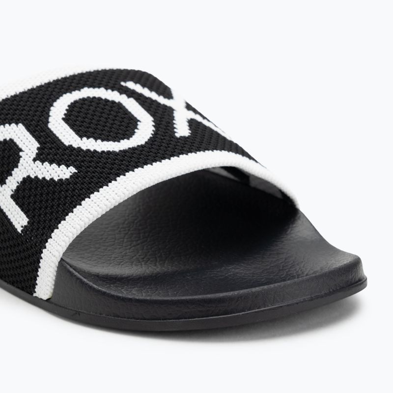 Infradito donna ROXY Slippy Knit nero 7
