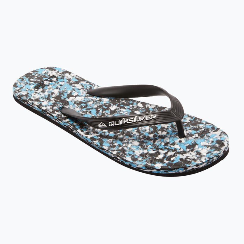 Quiksilver Molokai Recycled nero/blu/blu infradito da uomo 8