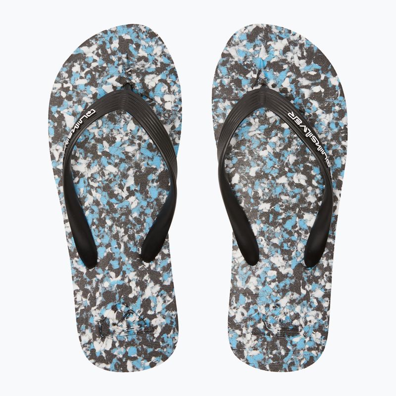 Quiksilver Molokai Recycled nero/blu/blu infradito da uomo 9