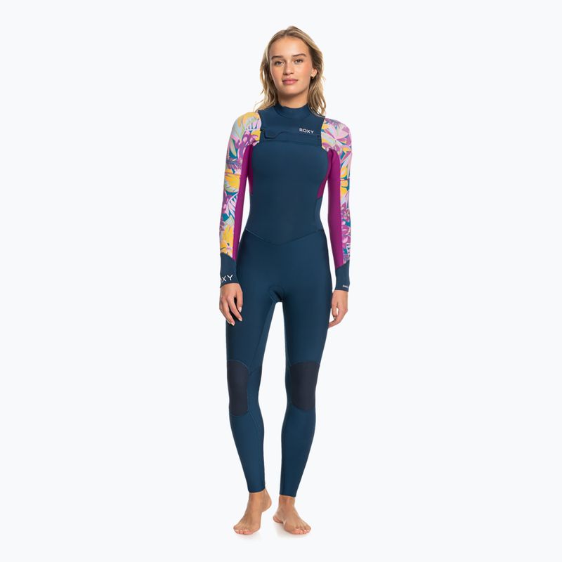 Asse da nuoto ROXY 4/3 Swell Series FZ antracite caldo tropico donna schiuma