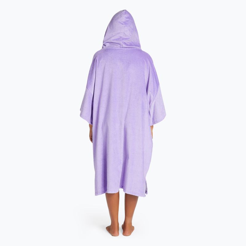 Billabong Donna Poncho con cappuccio lilla breeze 3