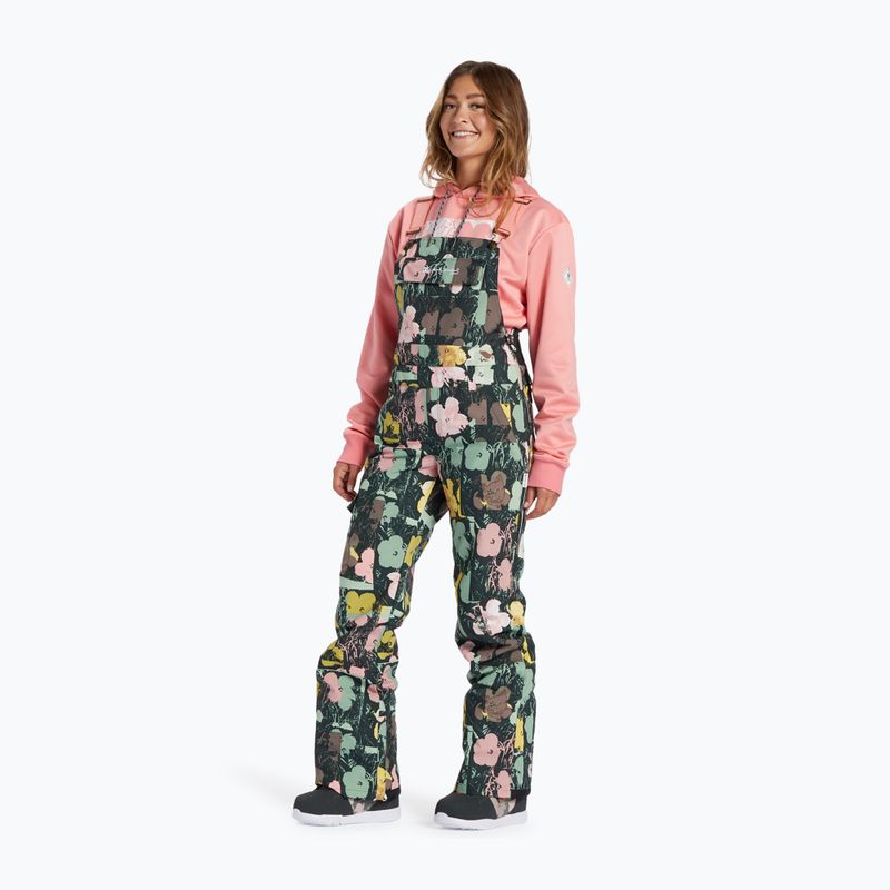 Pantaloni da snowboard da donna DC AW Valiant in fiore 3