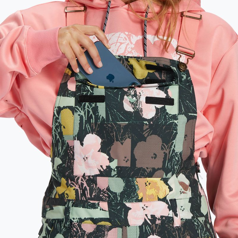 Pantaloni da snowboard da donna DC AW Valiant in fiore 4