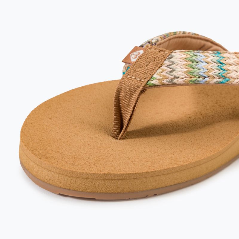 ROXY Porto Raffia II infradito donna multi/oliva 7