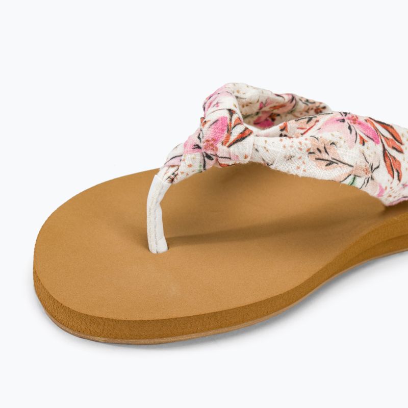 ROXY Paia V infradito donna bianco/rosa stampato 8