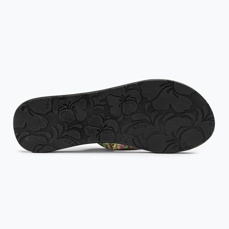 ROXY Paia V infradito da donna nero/rosa/limone tenue 4