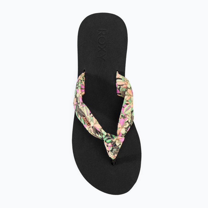 ROXY Paia V infradito da donna nero/rosa/limone tenue 5
