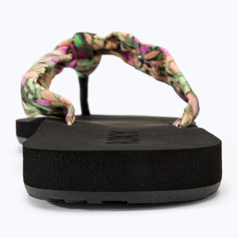 ROXY Paia V infradito da donna nero/rosa/limone tenue 6