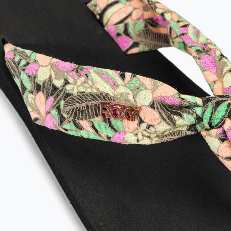 ROXY Paia V infradito da donna nero/rosa/limone tenue 8