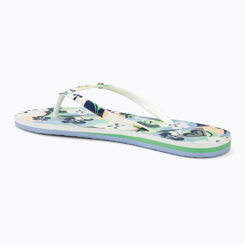 Infradito ROXY Portofino III soft lime/ocean da donna 3