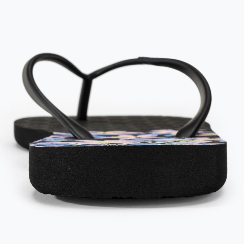 ROXY Viva Stamp II infradito da donna nero/boysenberry 6