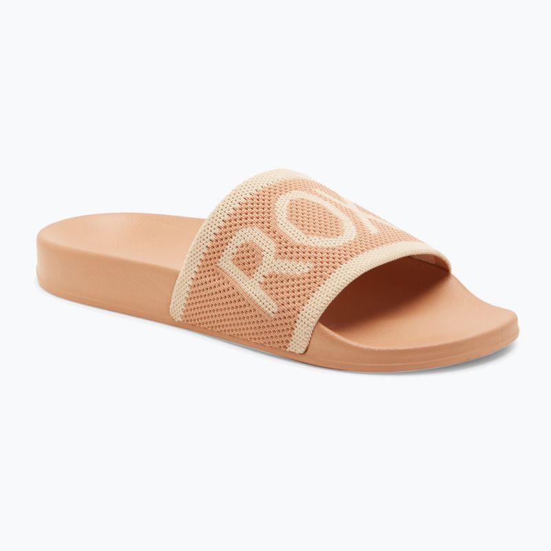 ROXY Slippy Knit infradito da donna grano/caffè turco