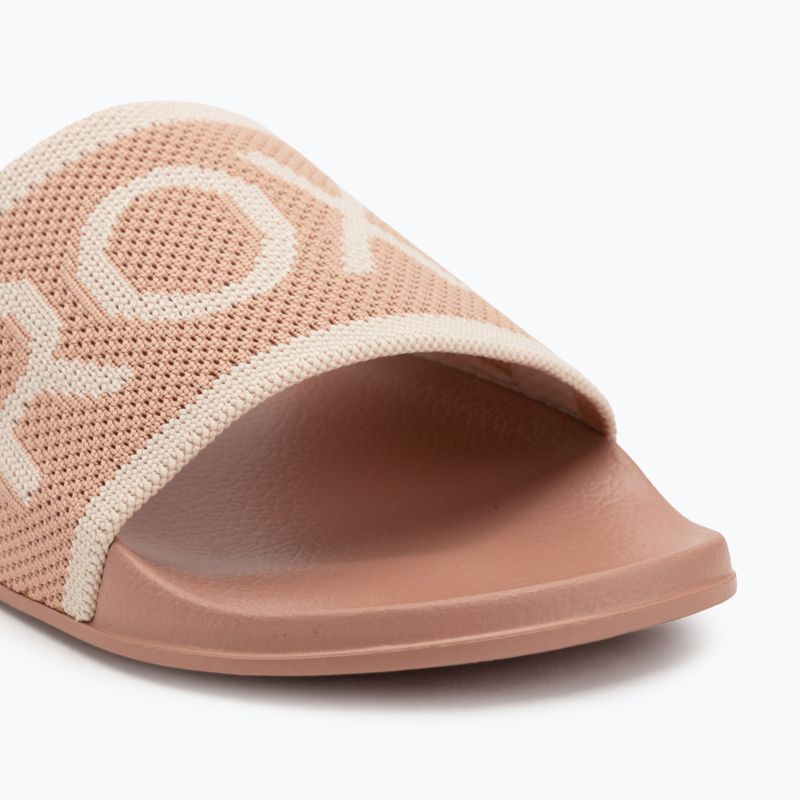 ROXY Slippy Knit infradito da donna grano/caffè turco 7