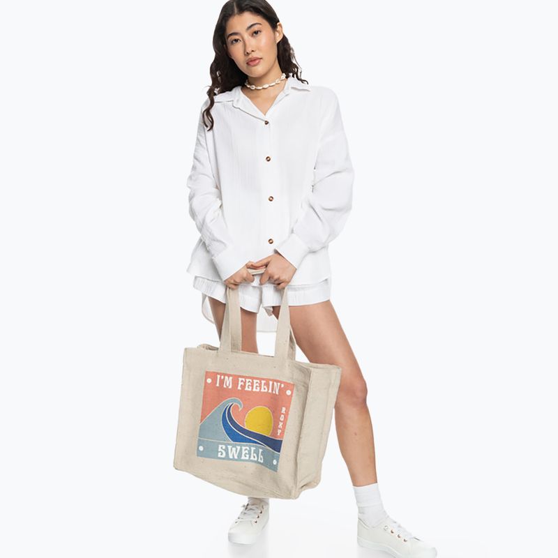 Borsa donna ROXY Drink The Wave Tote tapioca 6