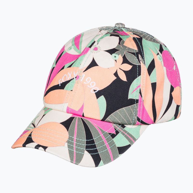 Berretto da baseball ROXY Toadstool stampato antracite da donna, con canzone di palma