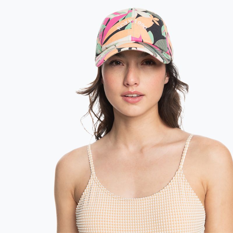 Berretto da baseball ROXY Toadstool stampato antracite da donna, con canzone di palma 5