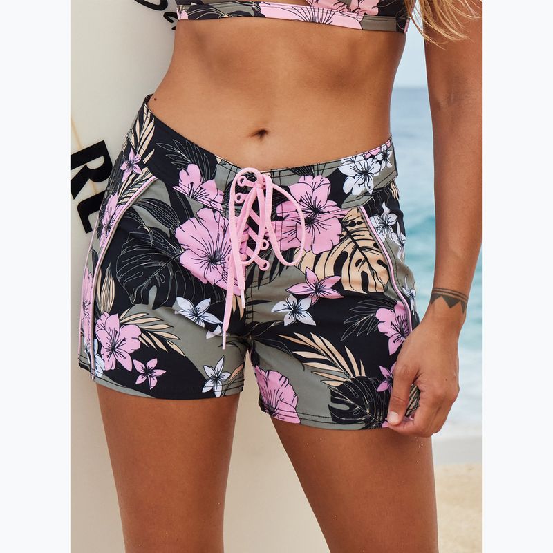 Pantaloncini da bagno donna ROXY Pro The 93 Win antracite classic pro surf 7