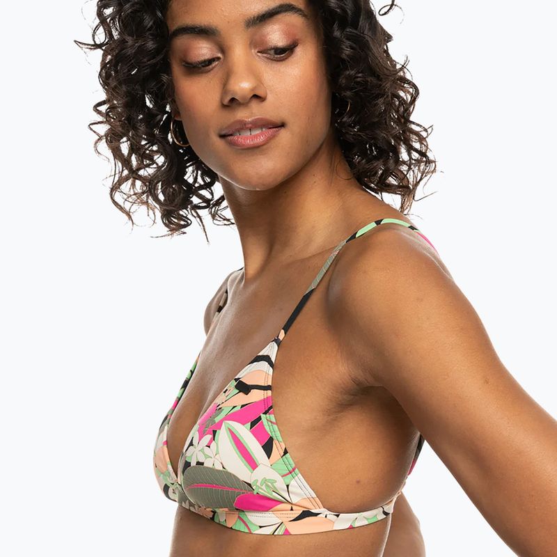ROXY Stampato Beach Classics Tri costume top antracite palma canzone s 5