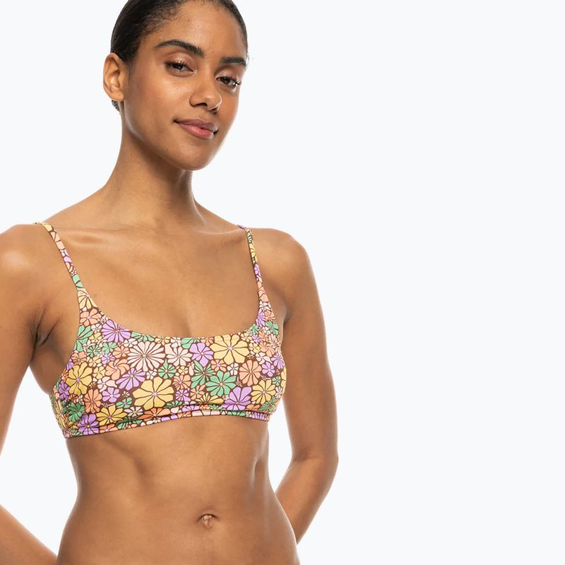 ROXY All About Sol Bralette root beer all about sol mini top da bagno 2