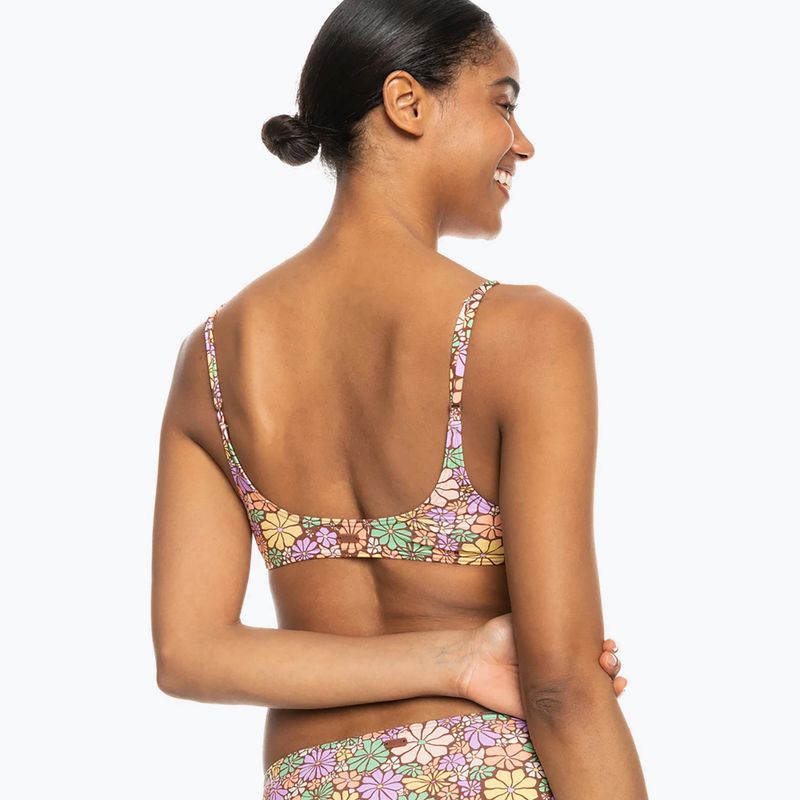 ROXY All About Sol Bralette root beer all about sol mini top da bagno 4