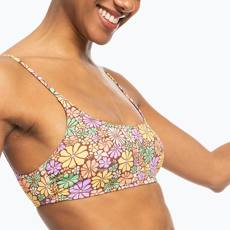 ROXY All About Sol Bralette root beer all about sol mini top da bagno 5