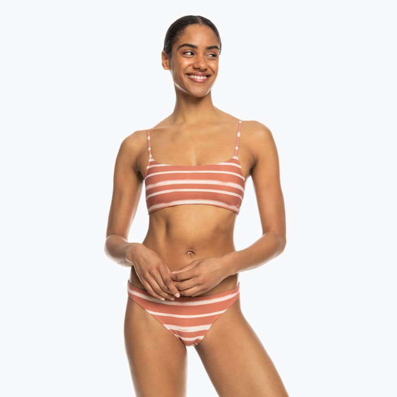 Costume da bagno a due pezzi da donna ROXY PT Beach Classics legno di cedro a righe allegre