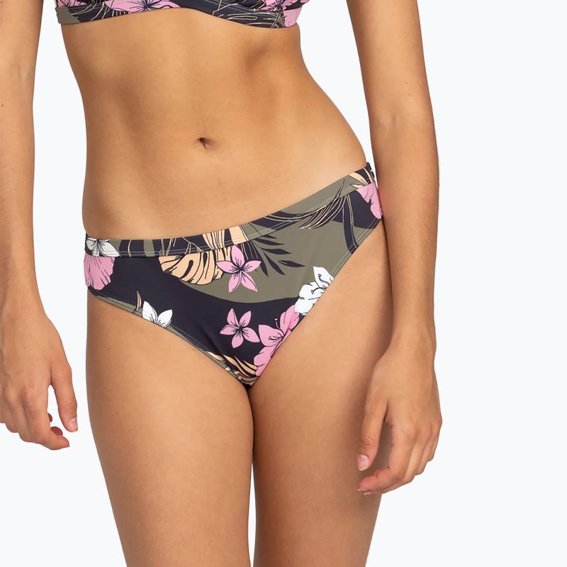 ROXY Pro The Snap Turn Cheeky antracite classico costume da bagno pro surf slip 2