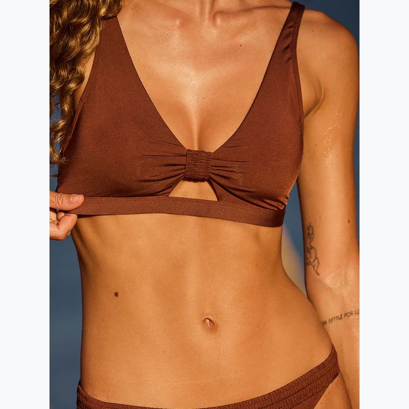 Top del costume da bagno ROXY Silky Island root beer 10