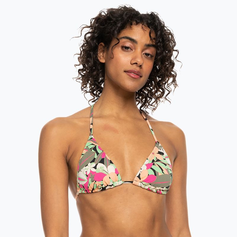ROXY Stampato Beach Classics Tiki Tri costume top antracite palma canzone s 2