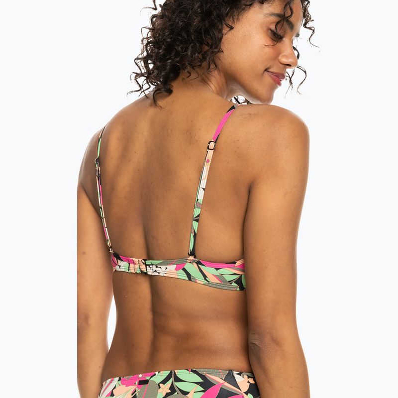 ROXY Stampato Beach Classics Wrap top costume da bagno antracite palm song s 4