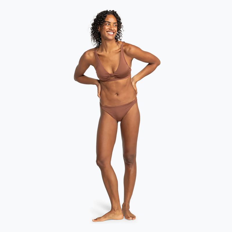 ROXY Silky Island Cheeky, slip del costume da bagno alla birra di radice 3