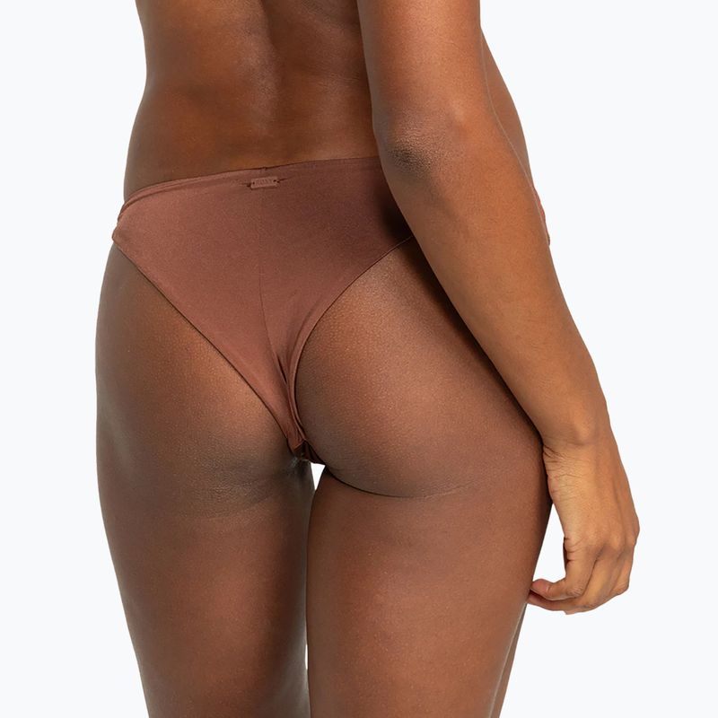 ROXY Silky Island Cheeky, slip del costume da bagno alla birra di radice 5