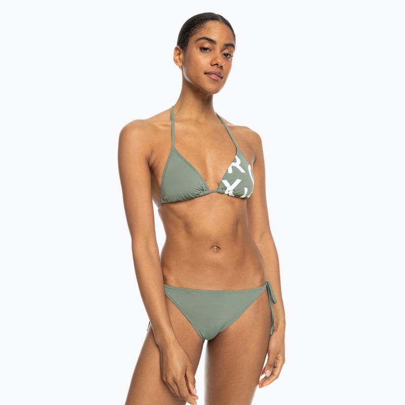 Costume da bagno due pezzi donna ROXY Beach Classics Tie Side verde agave 3