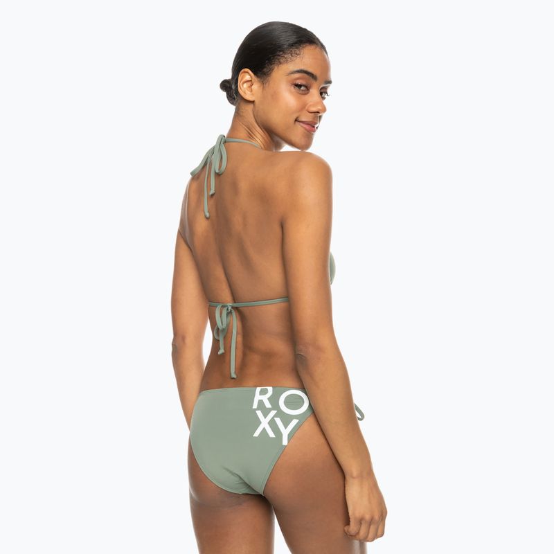 Costume da bagno due pezzi donna ROXY Beach Classics Tie Side verde agave 6