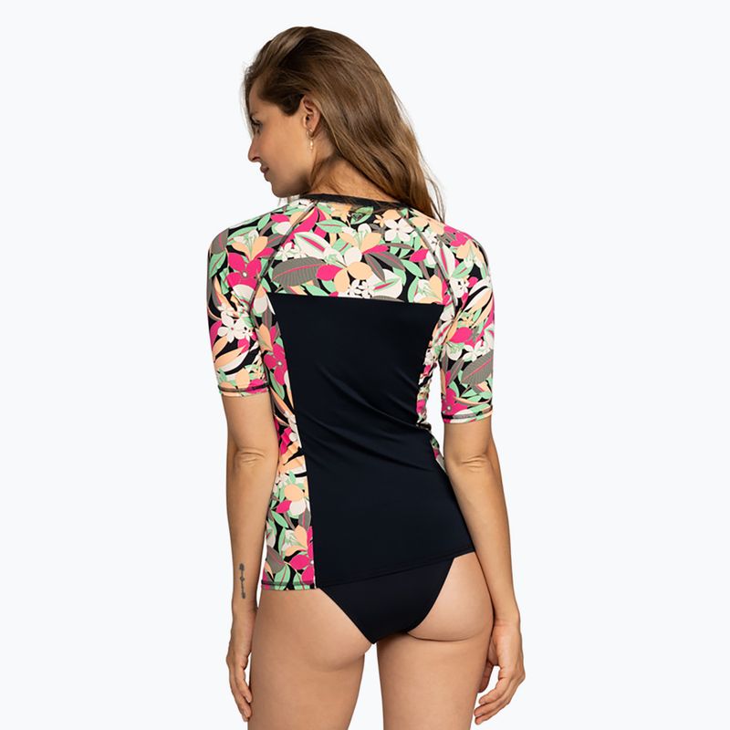 Camicia da bagno donna ROXY Lycra Stampato antracite canzone palma s 3