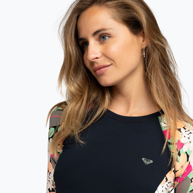 Camicia da bagno donna ROXY Lycra Stampato antracite canzone palma s 5