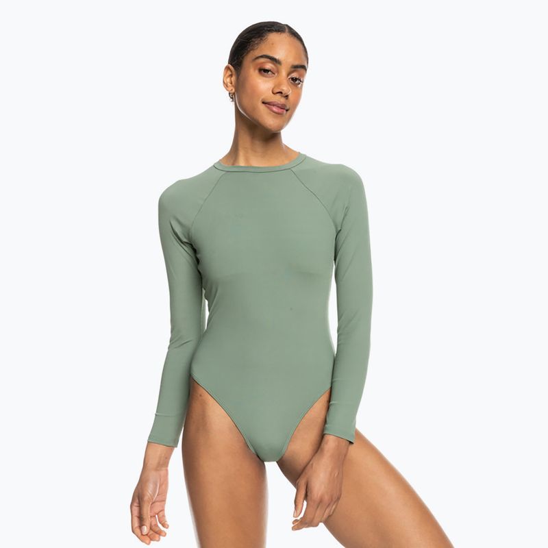 Costume intero donna ROXY Pro The Overhead verde agave 2