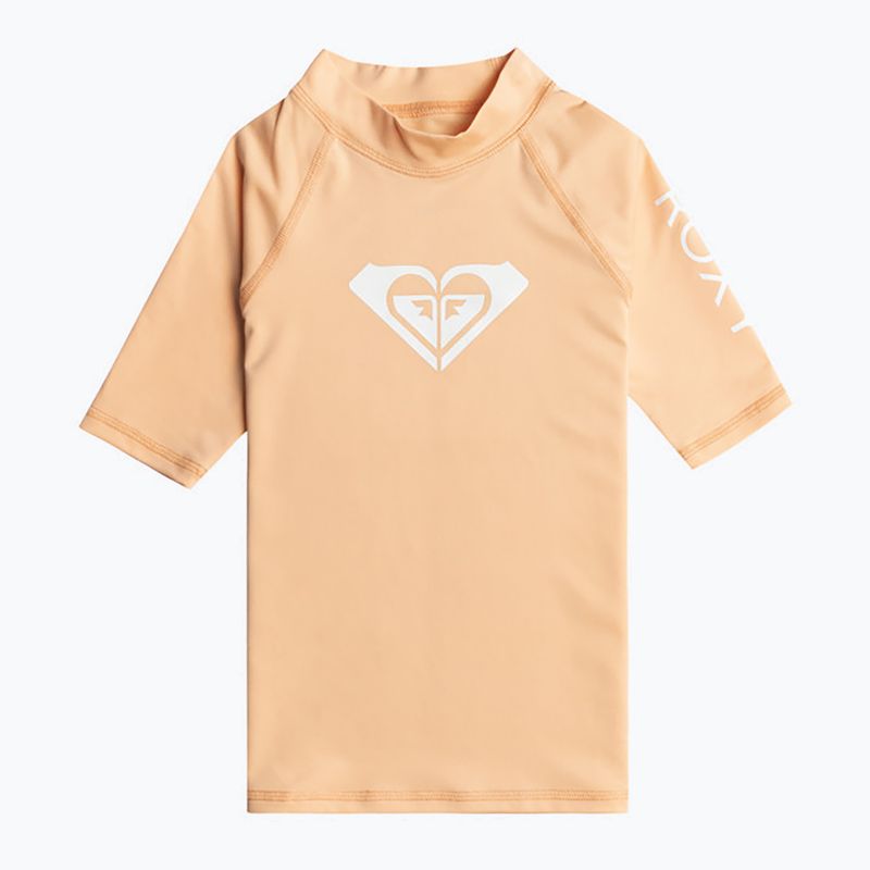 ROXY Whole Hearted maglia da bagno per bambini con cappuccio color pesca