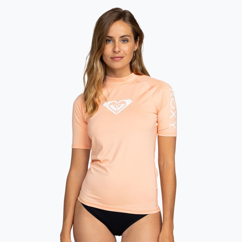 Maglietta da nuoto donna ROXY Whole Hearted salmone