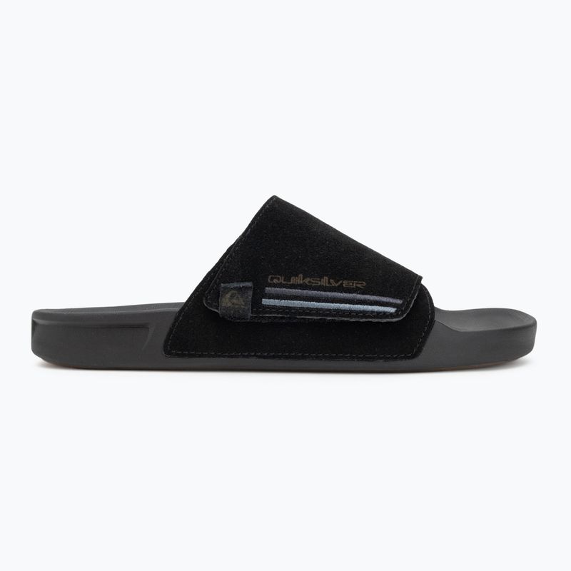 Quiksilver Rivi Suede infradito uomo nero 1 2